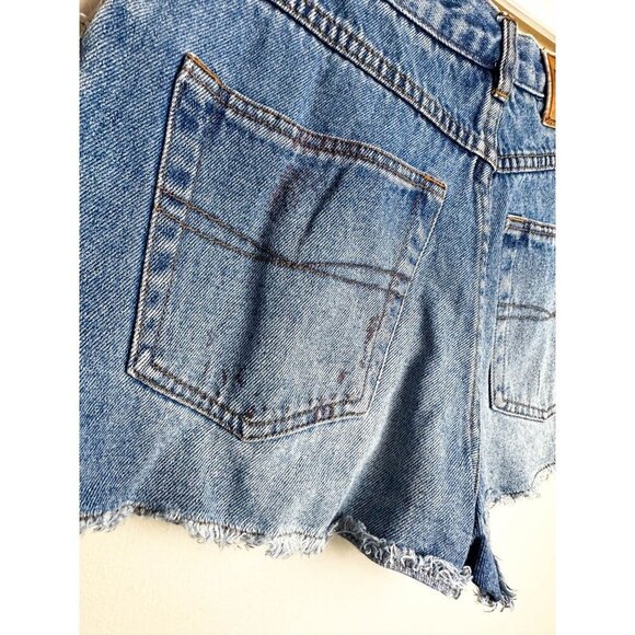 Yoyo Jeans Cut Off High Waist Denim Shorts Womens Juniors 5 Raw Hem - Picture 9 of 11